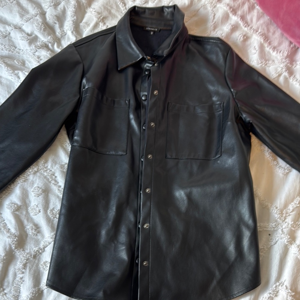 Men's Black Leather Jacket